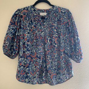 Velvet by Graham & Spencer| Floral Print Button Front Blouse